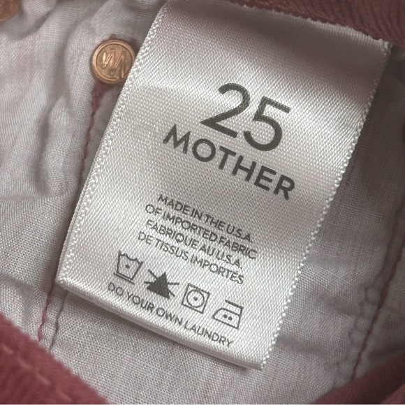 MOTHER Red Jean Shorts Cut-Off Style - Picture 10 of 14